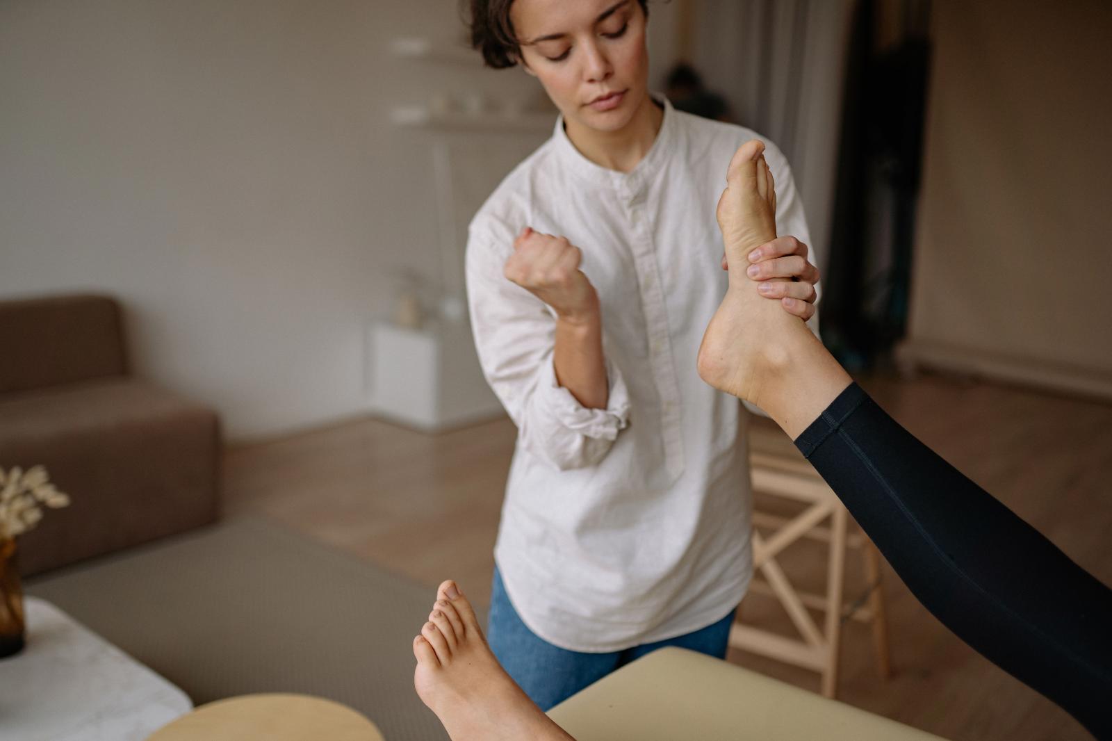 Foot and lower leg massage at Luxe Luminary Spa